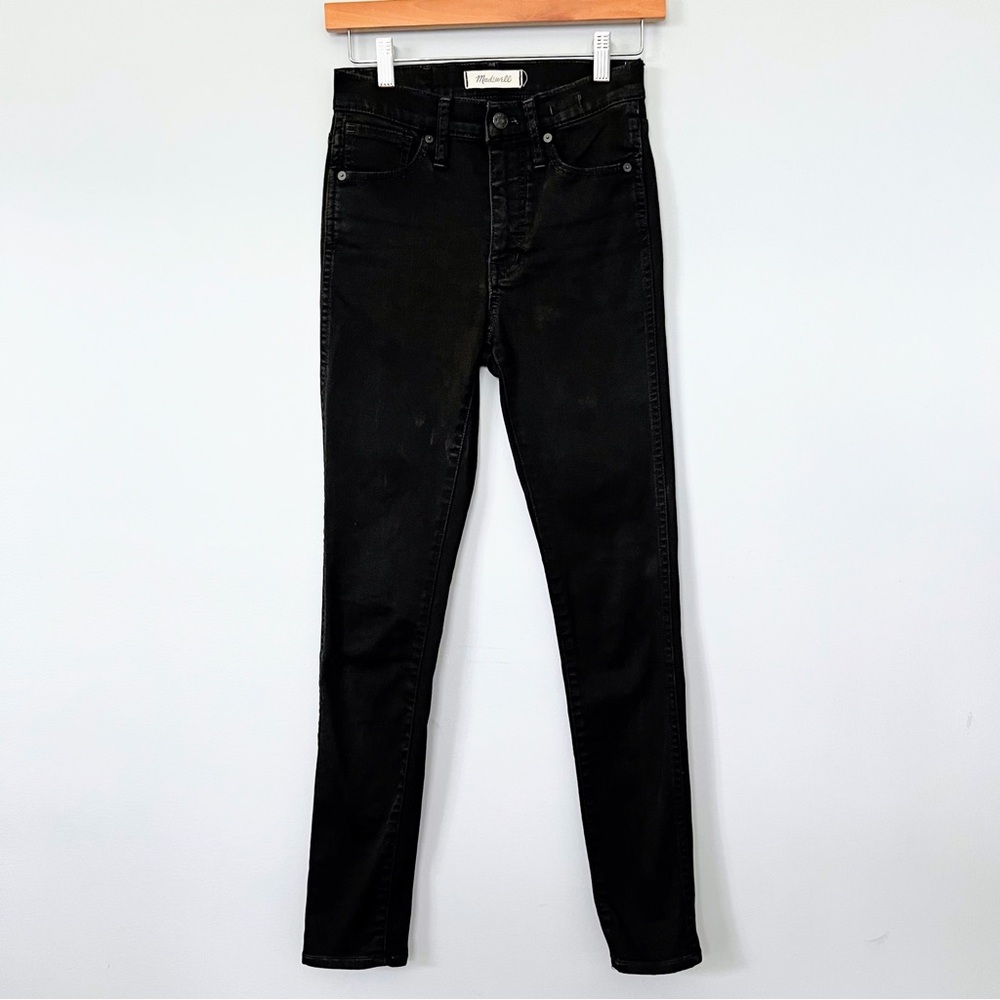 Madewell 10" High-Rise Skinny Jeans Black Wash Size 24